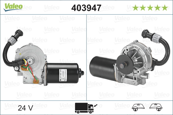 Motor stergator 403947 VALEO